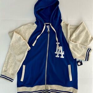 Genuine Merchandise Blue and Cream Women’s Plus Size Hoodie